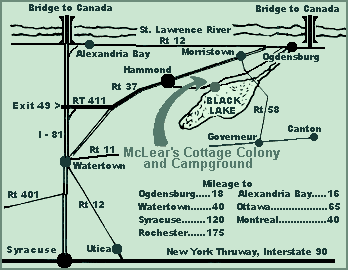 McLear's Cottage Colony and Campground, Black Lake, New York